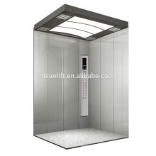 Mirror etched passenger elevator with pvc floor